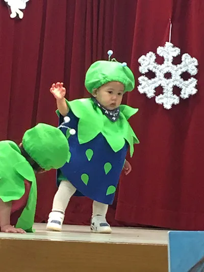 保育園のクリスマス発表会でした
